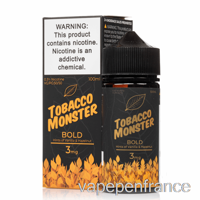 Gras - Monstre Du Tabac - Stylo Vape 100 Ml 0 Mg